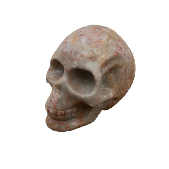 Medium Sunstone Skull All Natural Crystal Carving - Picture 10 of 11